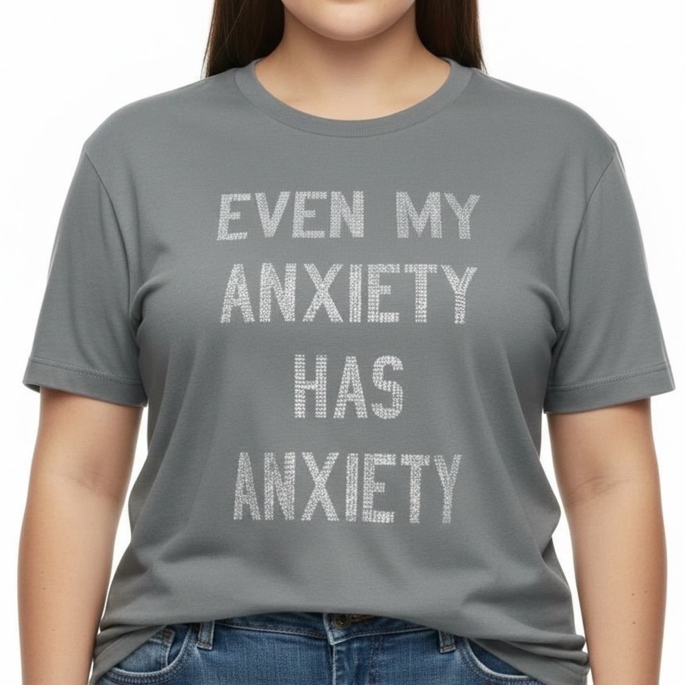 TORRID "Anxiety" Graphic Classic Fit Heritage Jersey Crew Tee NWT Size‎ 1X
